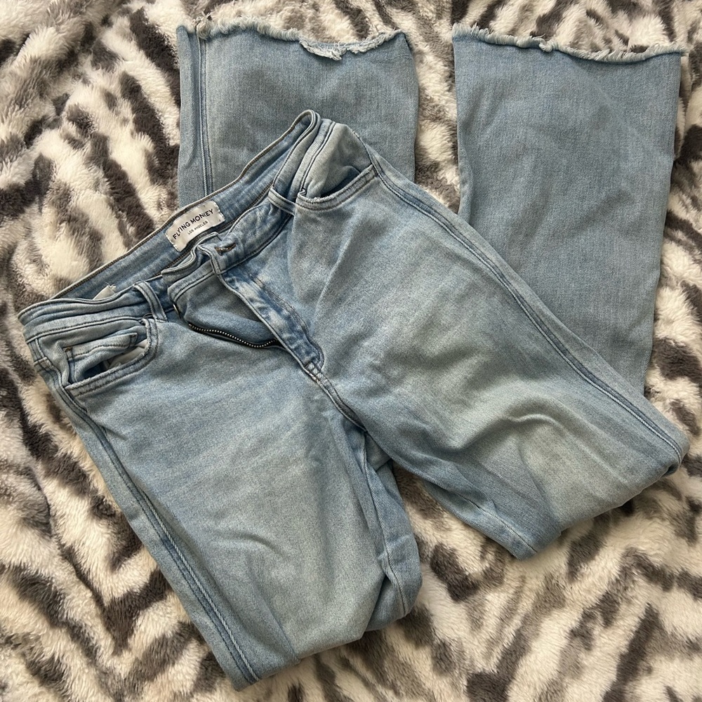 Light Blue Distressed Women's Jeans